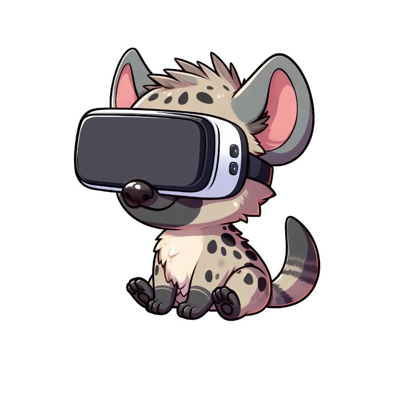 Hyäne VR Gamer Virtual Reality Zocker