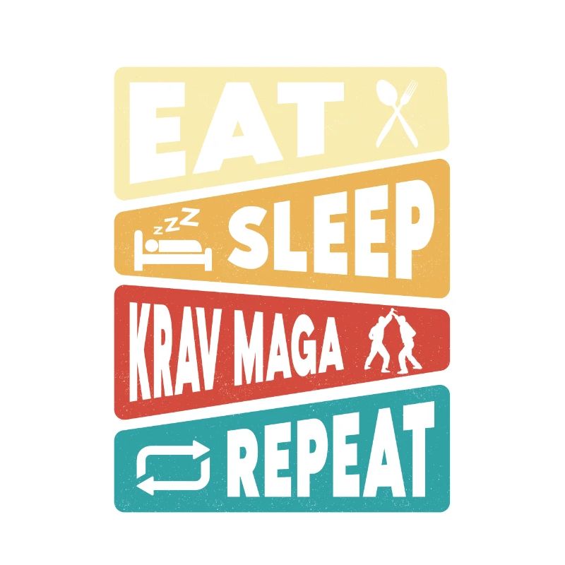 Eat Sleep Krav Maga Repeat Training Martial Arts