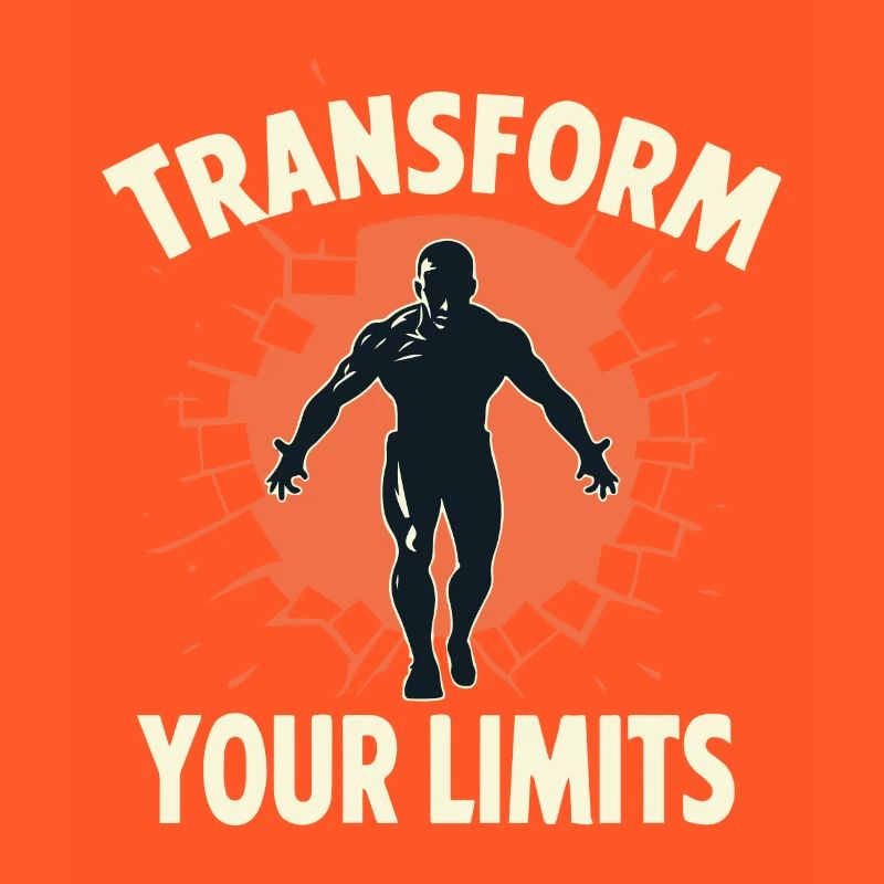 TRANSFORM YOUR LIMITS (BRIGHT TEXT DESIGN)