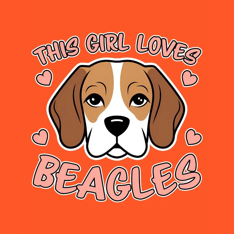 Beagle Mädchen Hunde Lustiges Beagle Geschenk