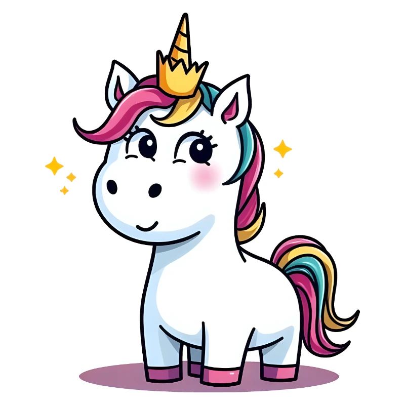 Einhorn Traumlandschaft Glitzerkrone