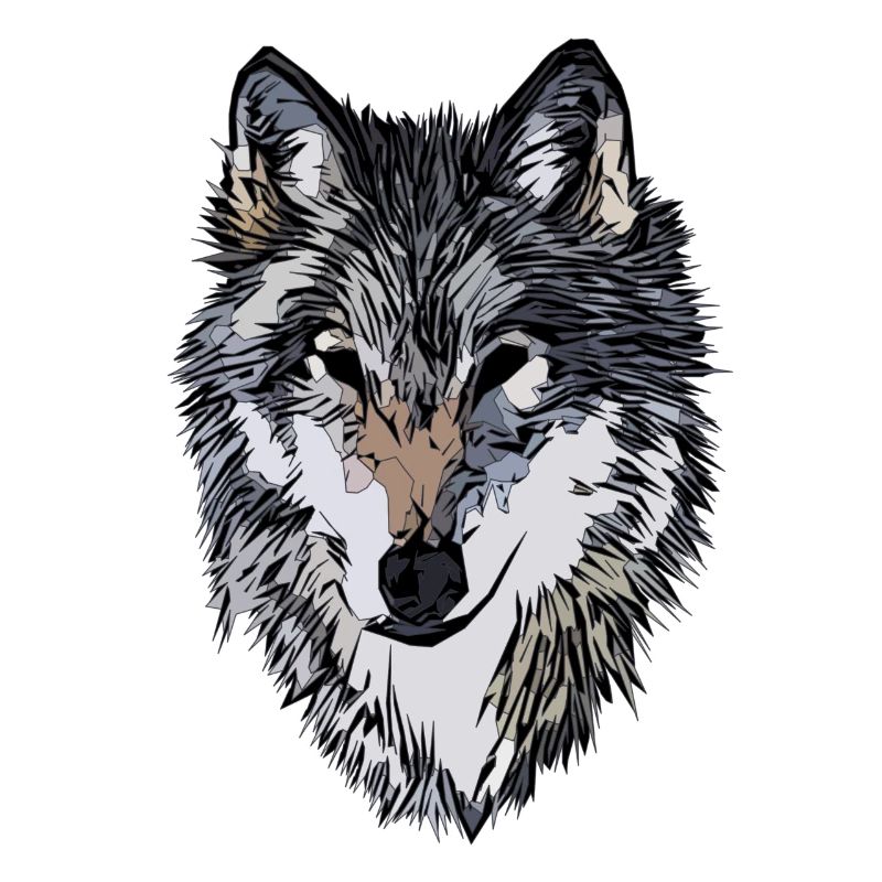 Conception graphique de visage de chien