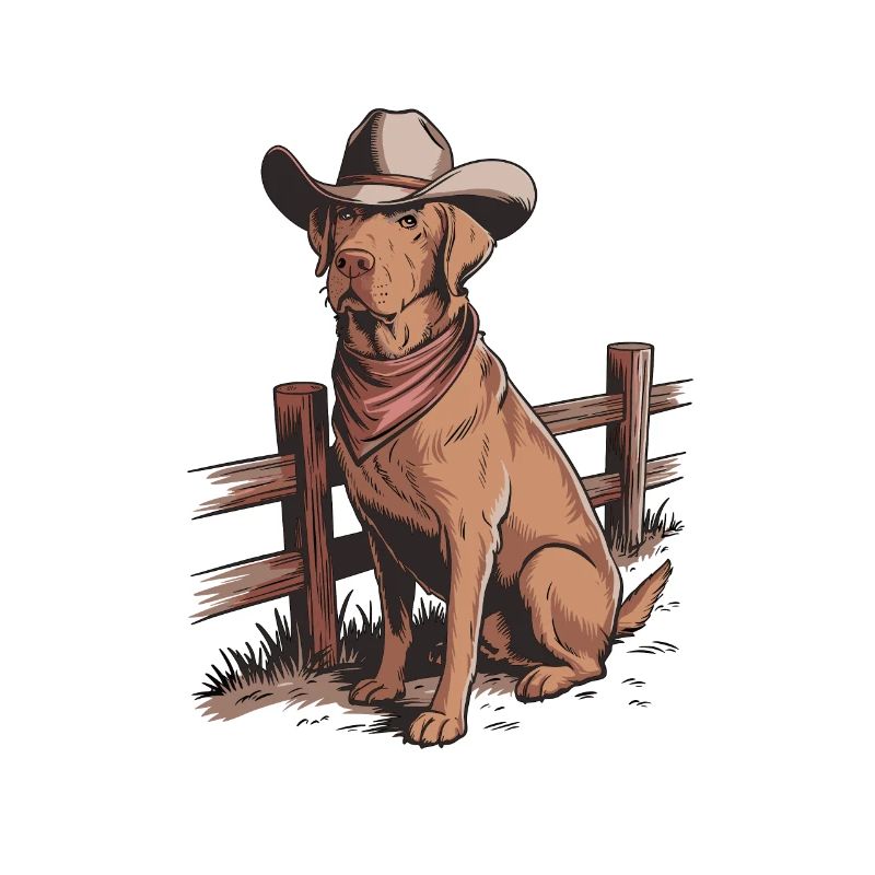 Foxred Labrador Cowboy