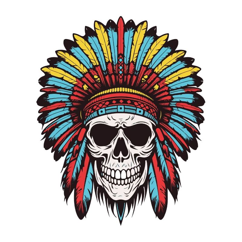 Apache Indian Chief Skull