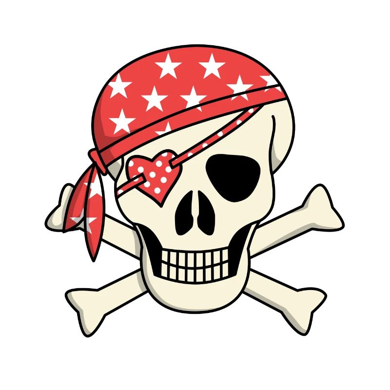 Idée cadeau de cache-œil girly crâne pirate