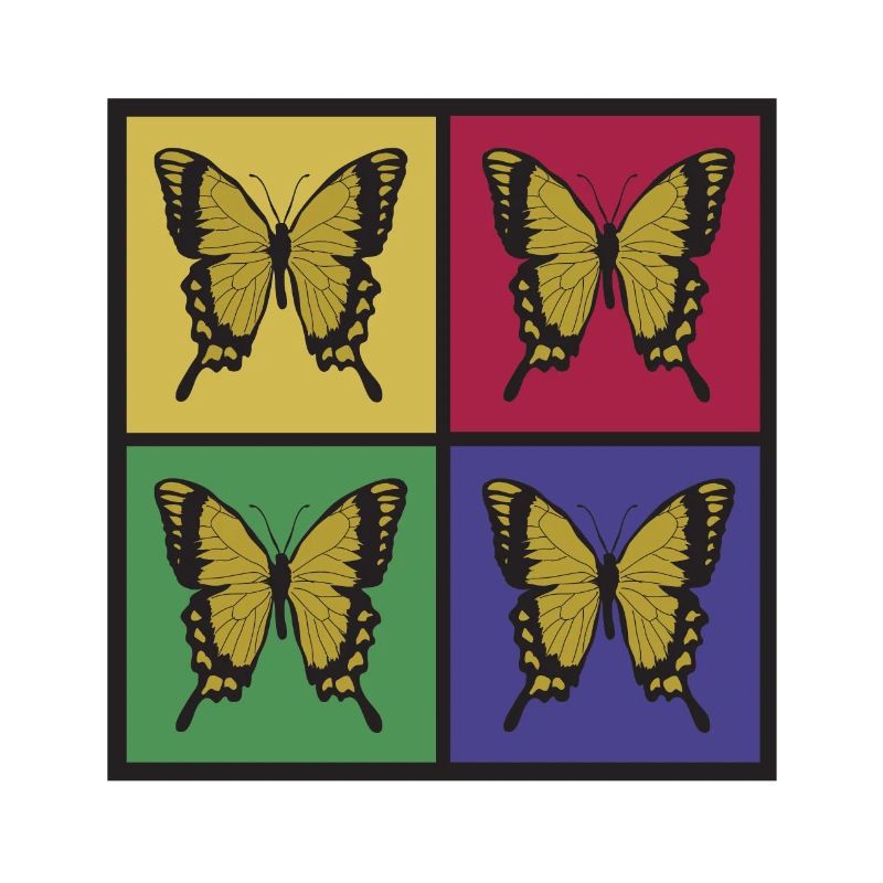 Schmetterlinge Pop-Art