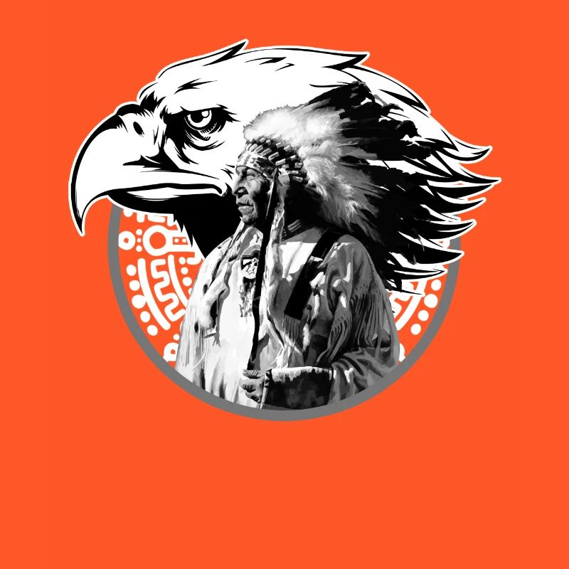 Idée cadeau indien chef totem eagle