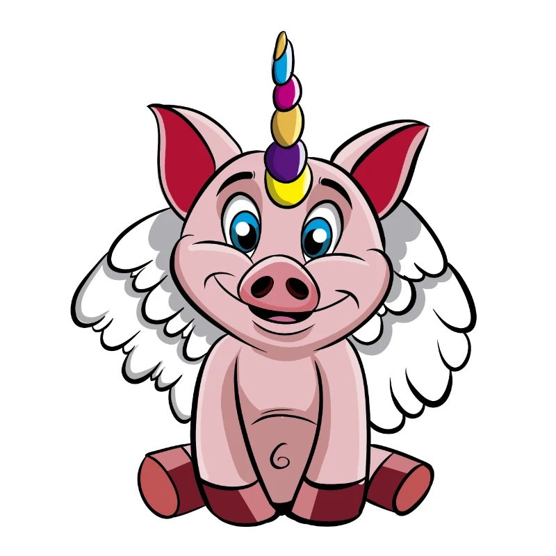 Cochon cochon licorne cochon ange cochon mignon