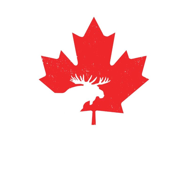 Maple Leaf Canada Day Elch Bleib ruhig