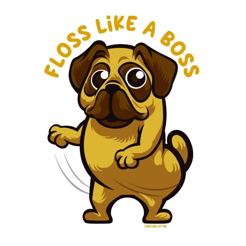 Pug floss dance gift