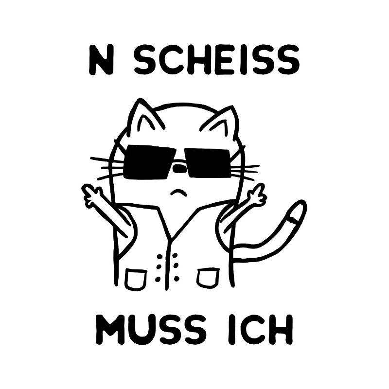 Katze Katzen Witzig Spaß Frech Mittelfinger Cool