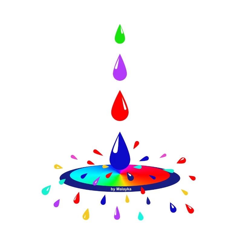 Color and drops in a cool relationship