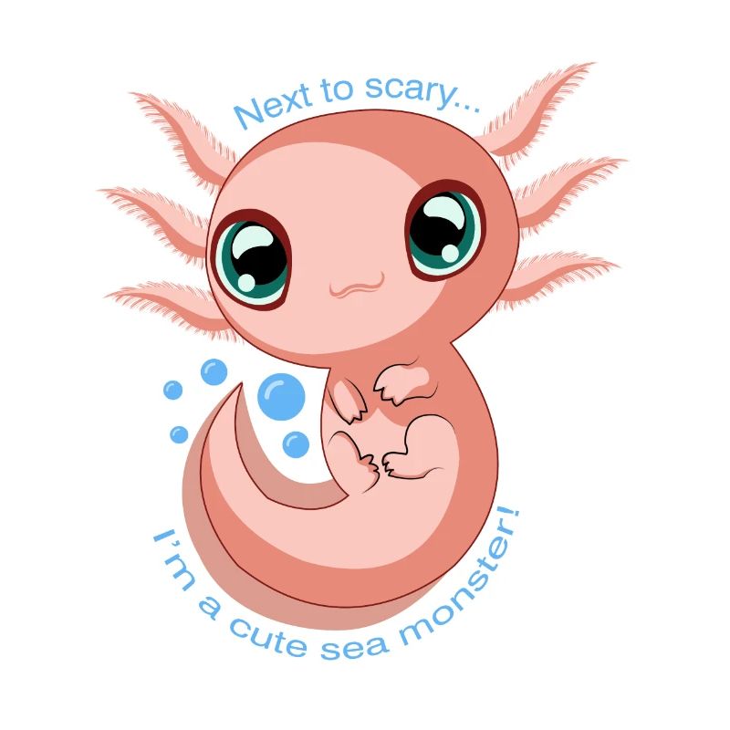 Mignon axolotl bébé