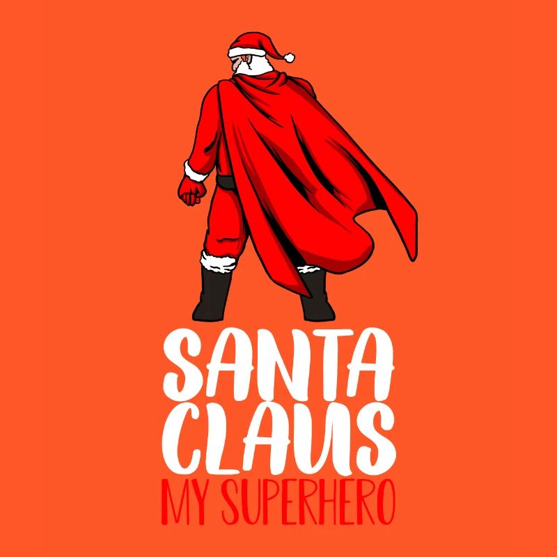 Weihnachtsmann Superheld Geschenk