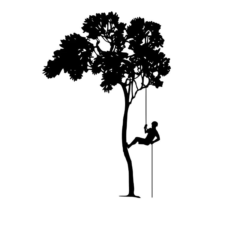 Baumklettern Abseilen Geschenk Hobby Beruf