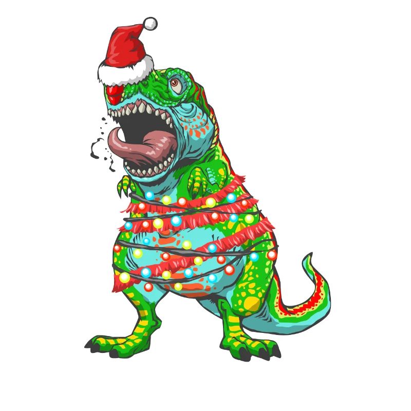 Christmas Tree TRex Tree Rex Dinosaur