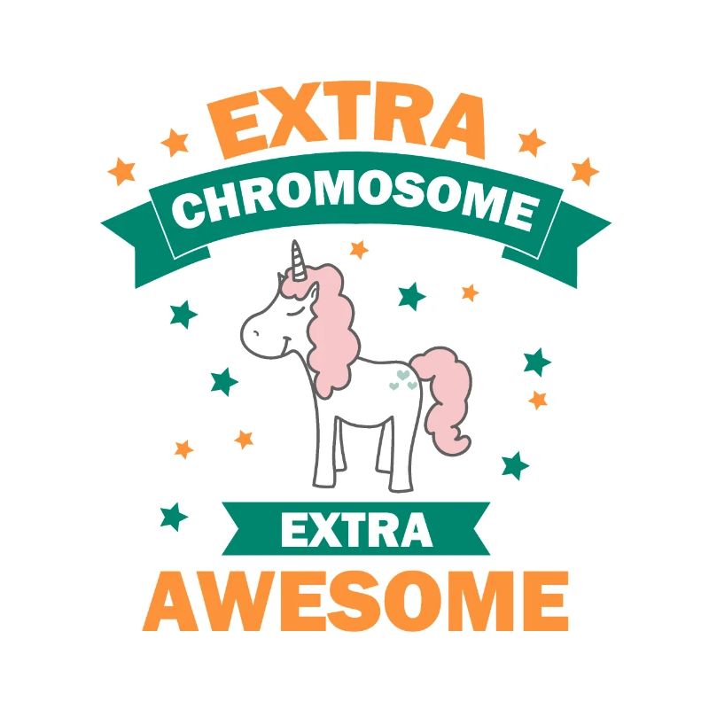 Einhorn Unicorn Glitzer Regenbogen Extra-Chromosom