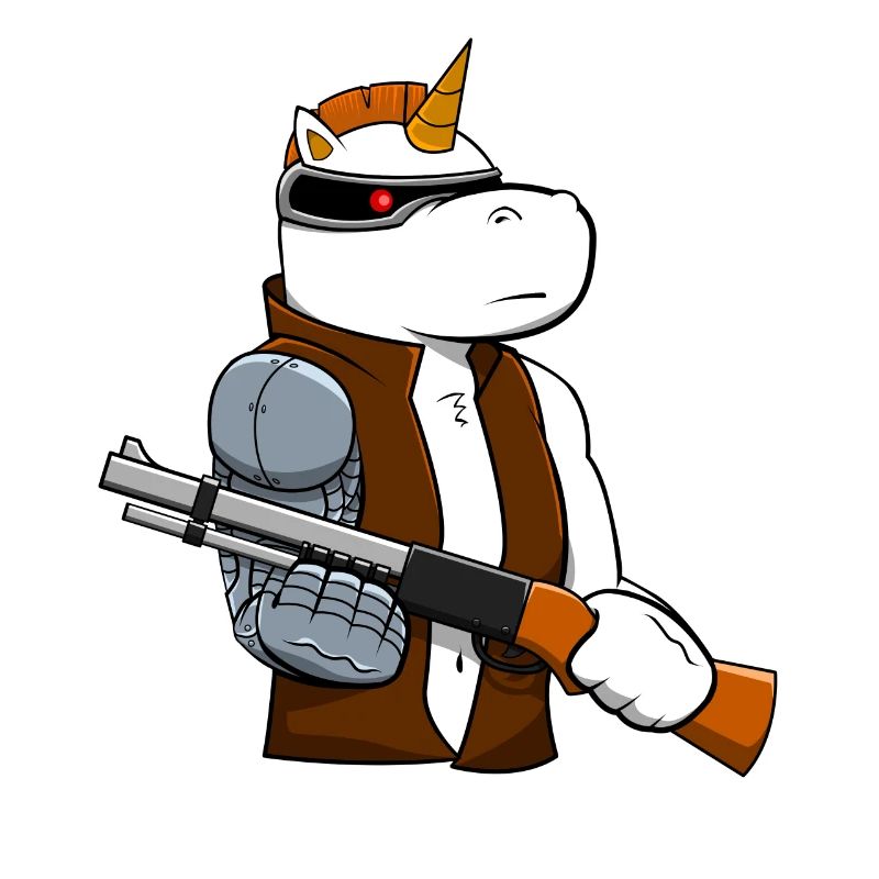 Einhorn Cyborg Mechaniker Geschenk