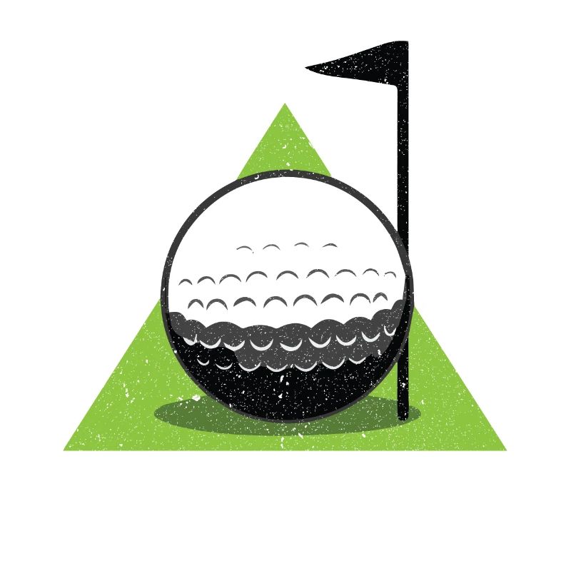 Drapeau de balle de golf golf