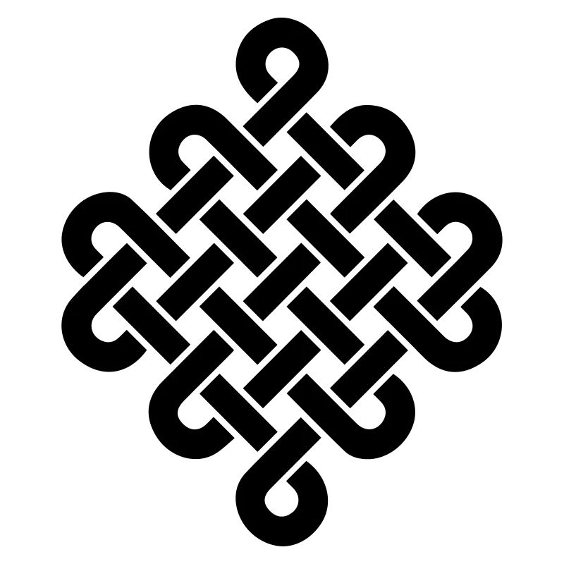 Infinity Buddhism Tibetan endless knot Celtic