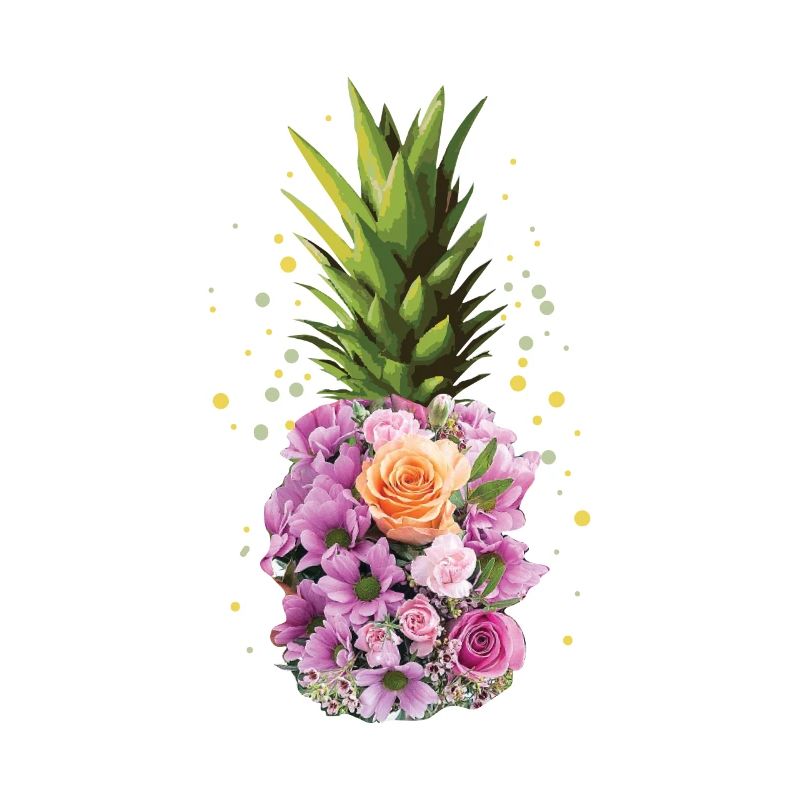 Ananas Hawaii Aloha Fleur Collier Cadeau