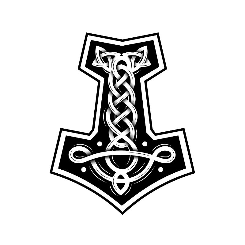 Mjolnir Thors hammer Wikinger Krieger Geschenk