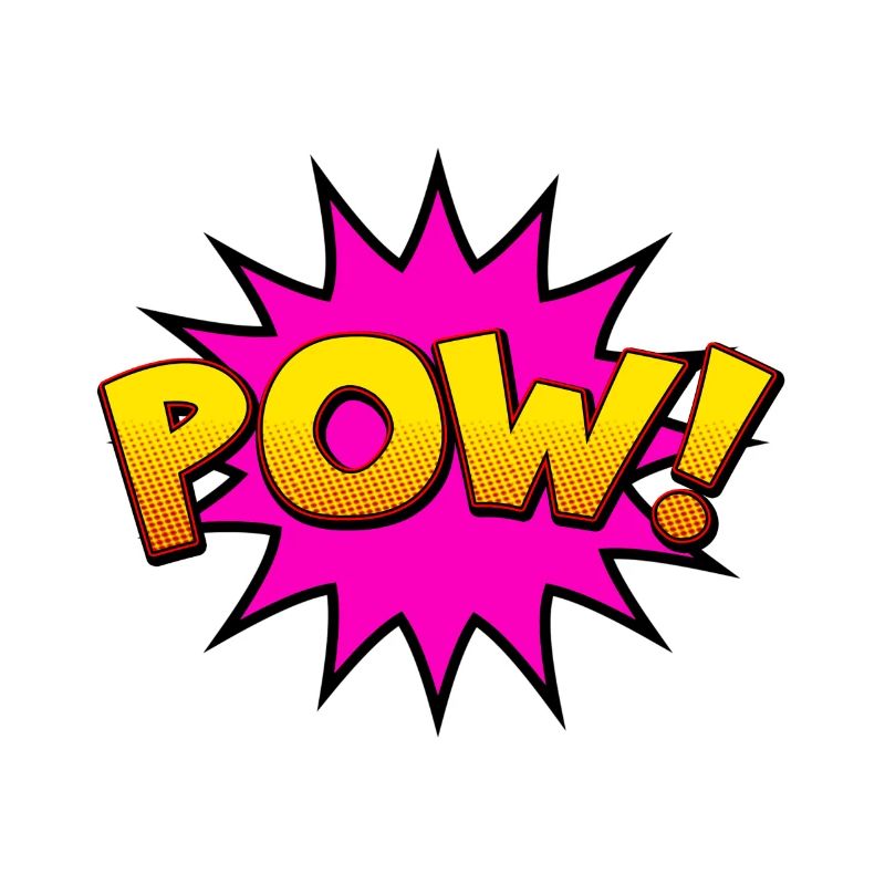 Cartoon Comic Style POW!