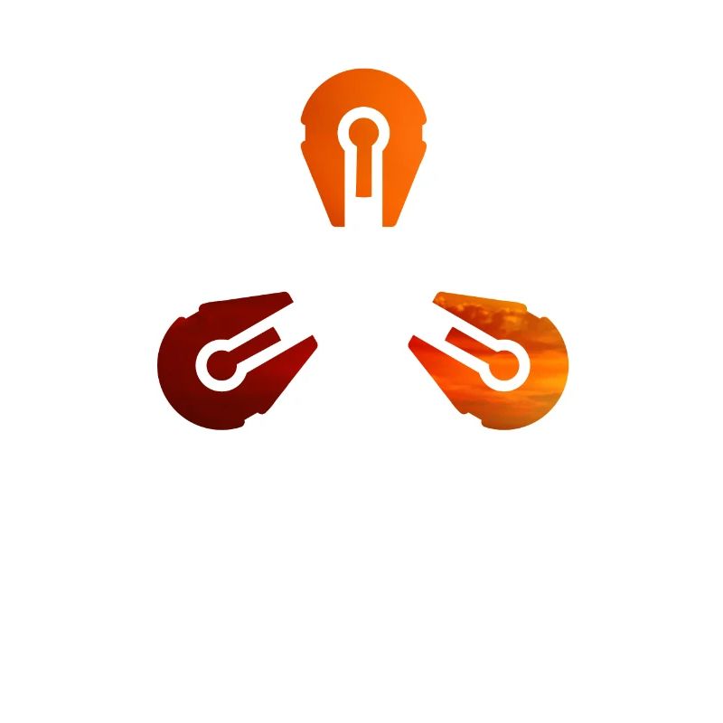 Triple Space Ship Evening Sun - Espace et SciFi