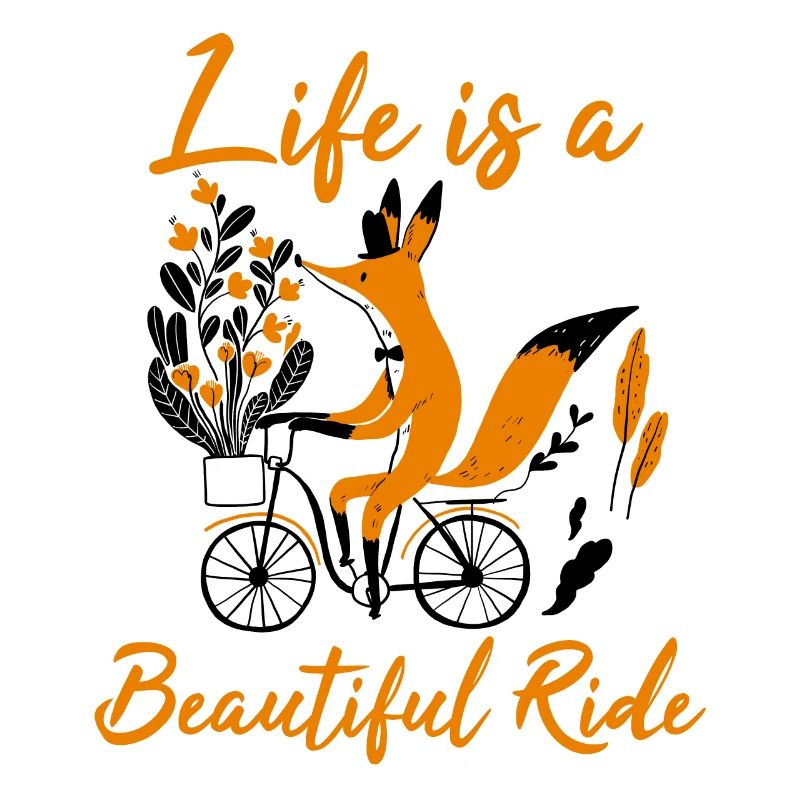 Bicycle cycling cyclist fox gift