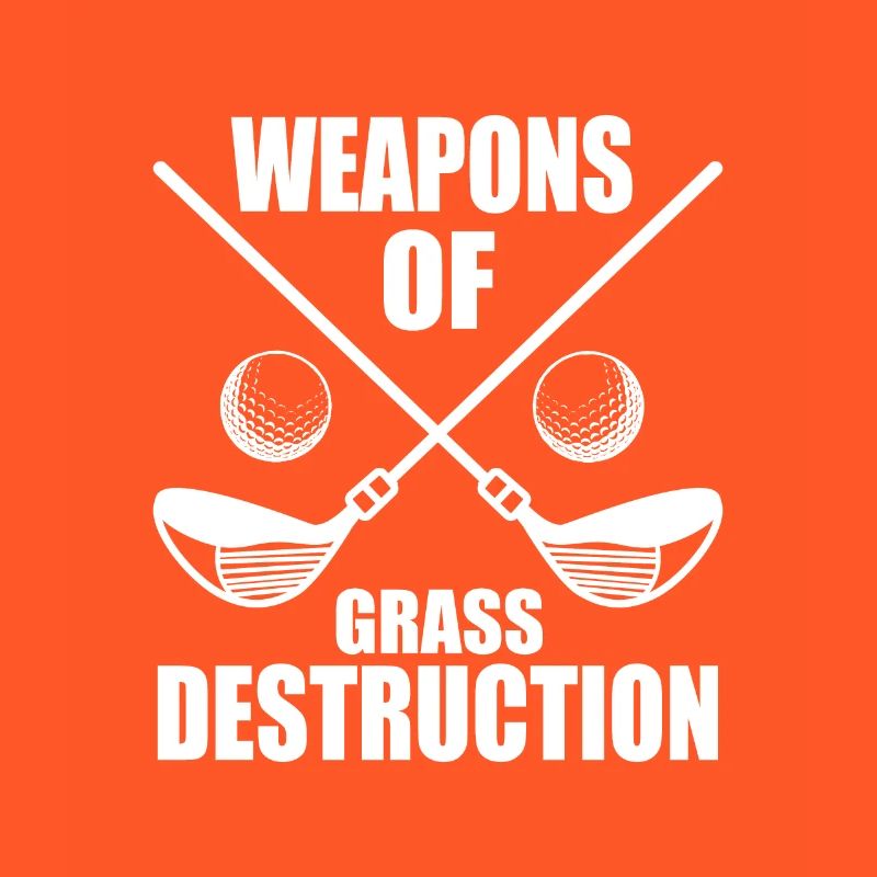 Grass Destruction Weapon Blow Funny Golf Gift