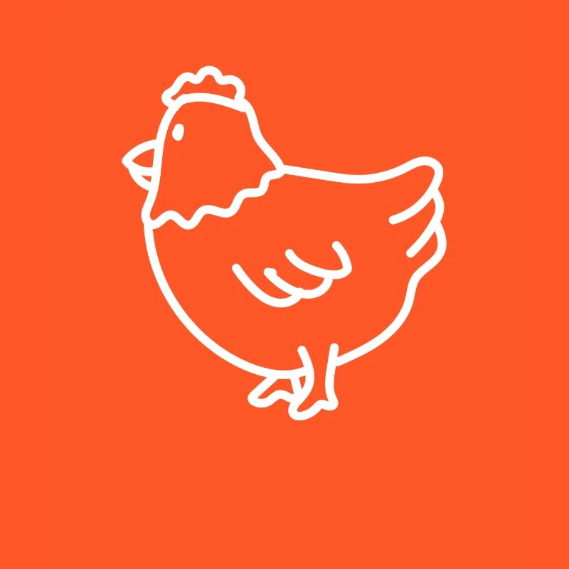 Cute chicken drawing