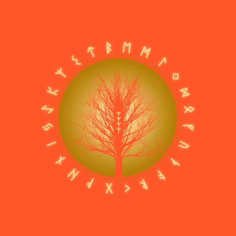 Yggdrasil knot tree Lebensbaum Walhalla