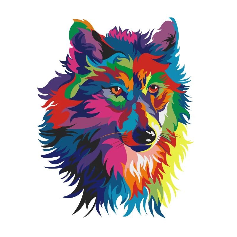 Bunte Wolf