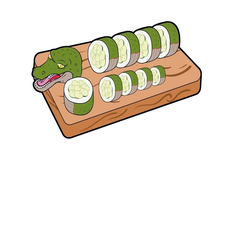 Sushi roll dragon