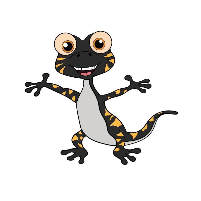 Lézard Gecko Salamandre Drôle Comique