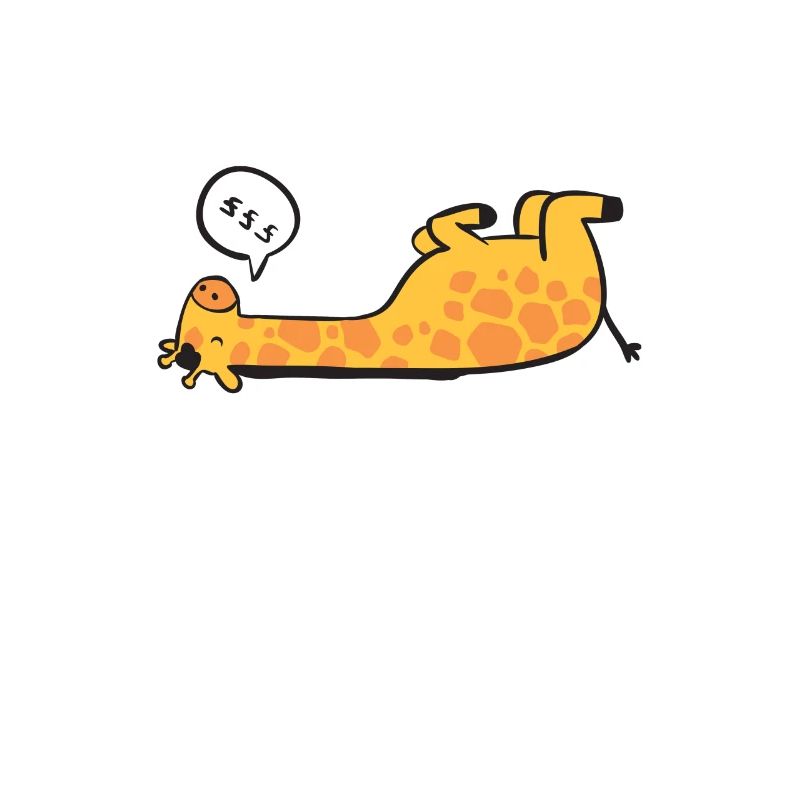 Sleeping giraffe