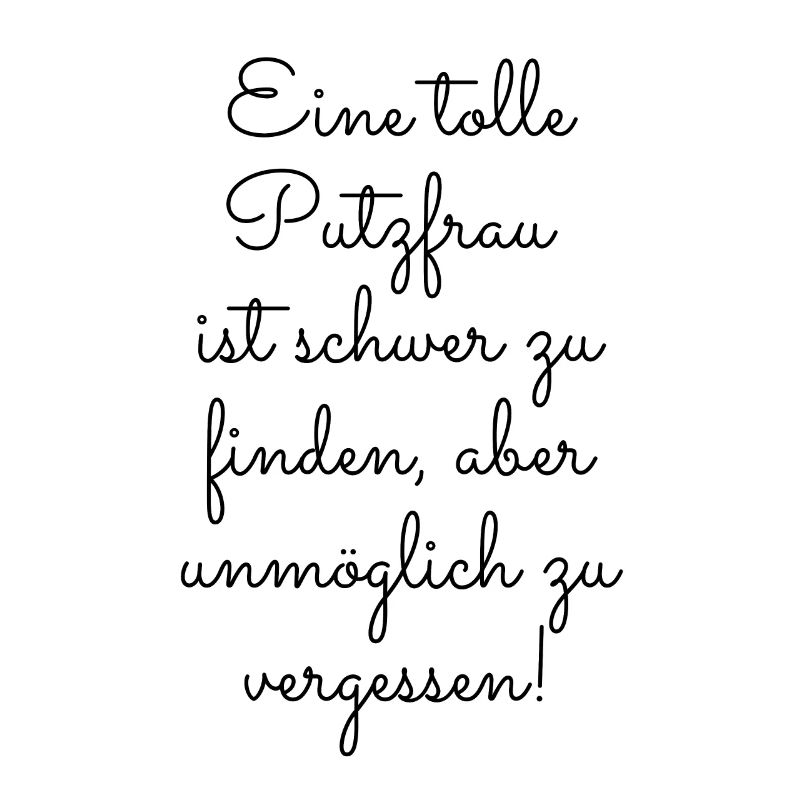 Putzfrau Geburtstagsgeschenk Abschied