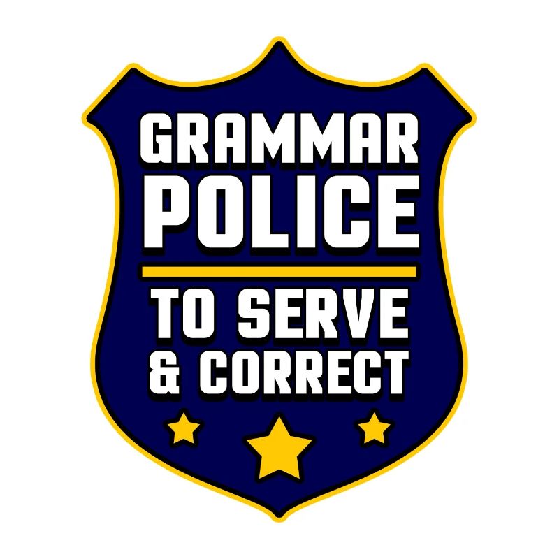 Grammar police language know-it-all gift