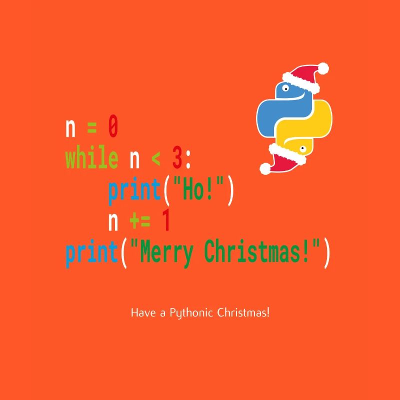 Ho! Ho! Ho! - Merry Christmas -Python Geek Shirt