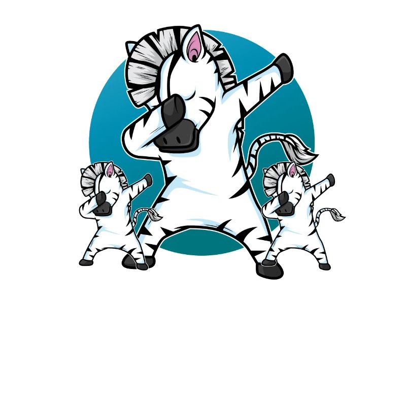 Dabbing Zebra Funny Dab Dance Gift Anniversaire