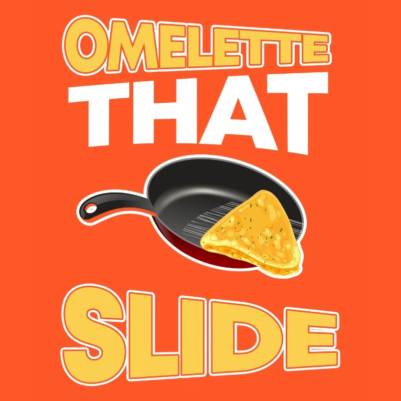 Funny Egg Puns Breakfast Omelette That Slide
