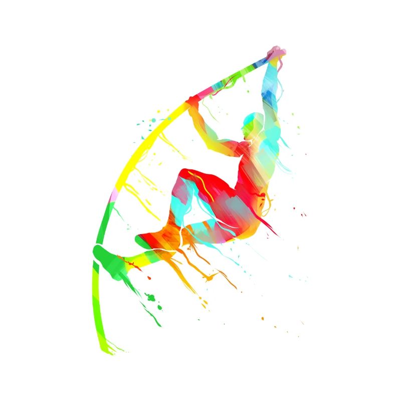 Pole vault athletics pole vaulter