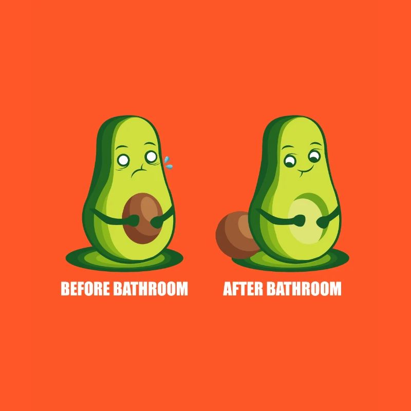 Before Bathroom - After Bathroom Vegetarian Gift
