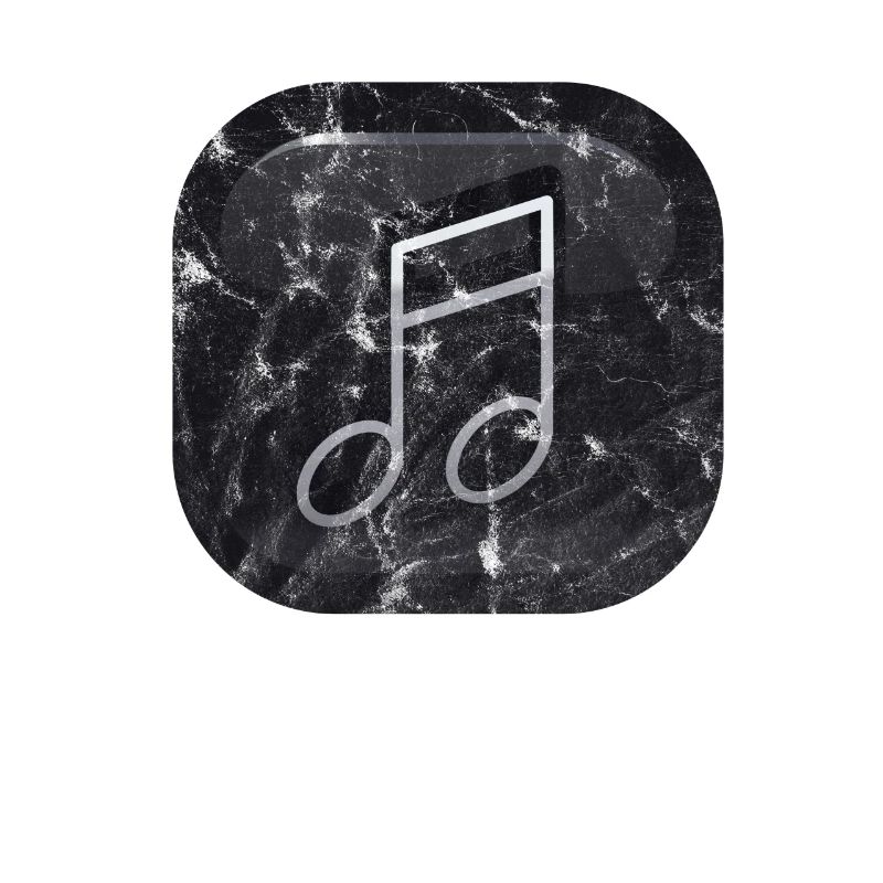 Icône rétro de note de musique