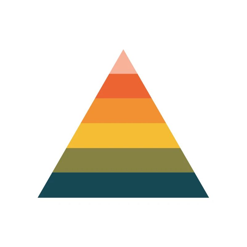 Rainbow pyramid