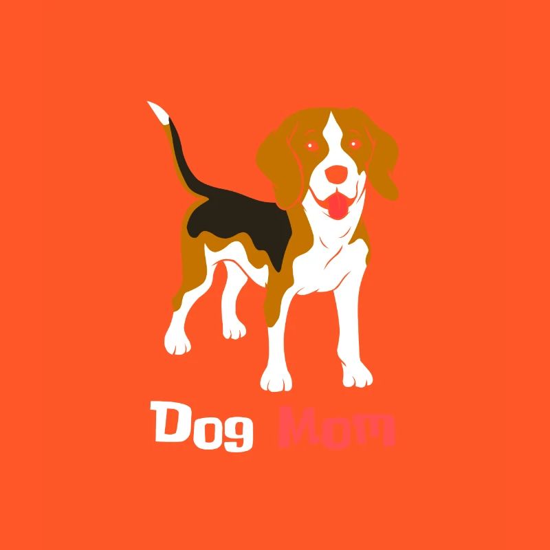 Chiens maman mignon design mignon