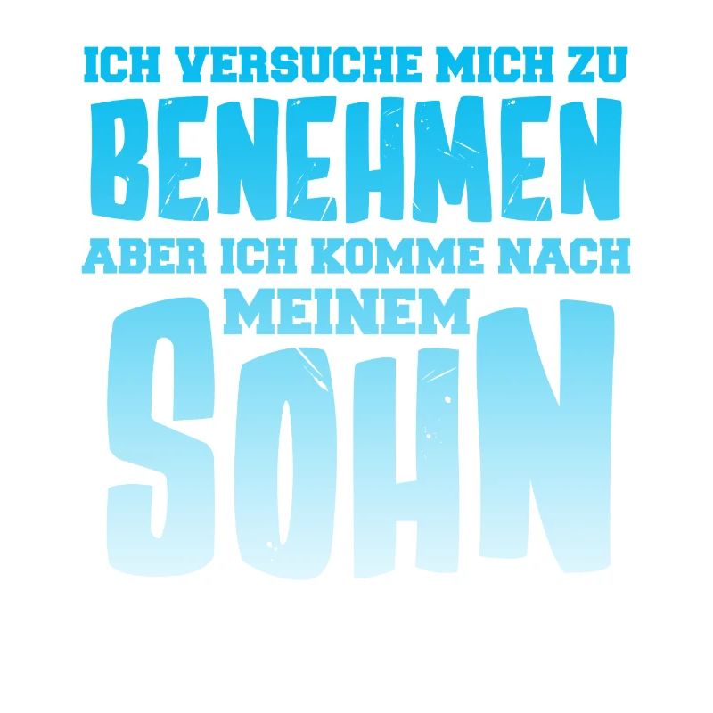 Vater und Sohn Junge Papa Daddy Vatertag Ehemann