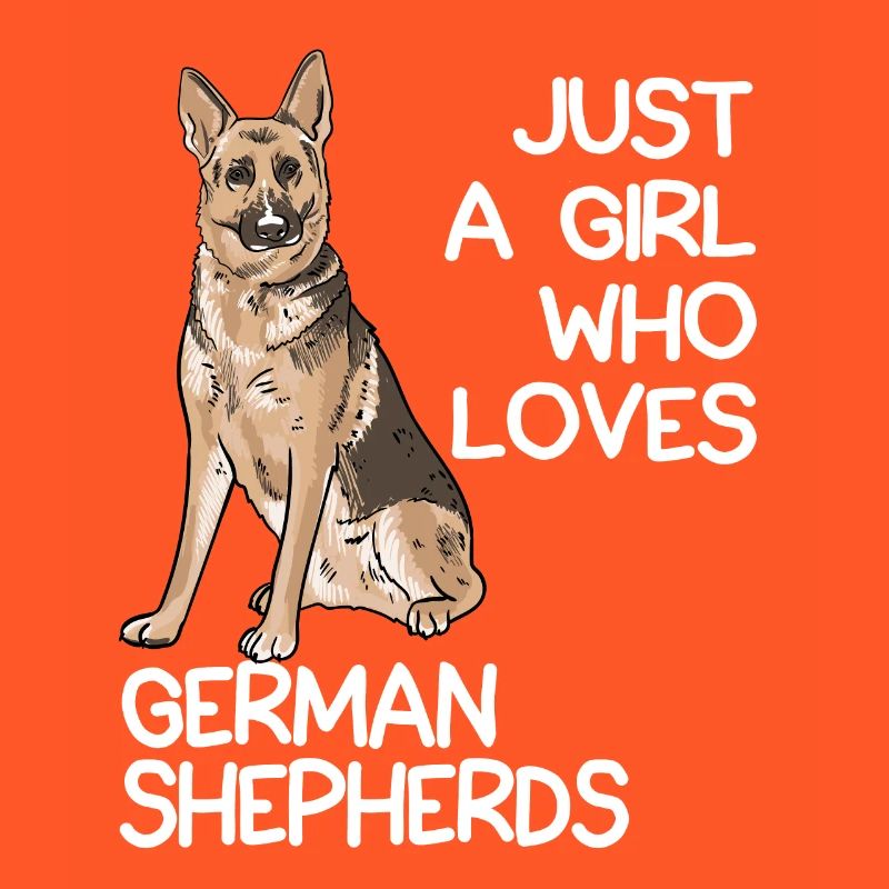 Nur ein Mädchen, das Deutsche Schäferhunde liebt