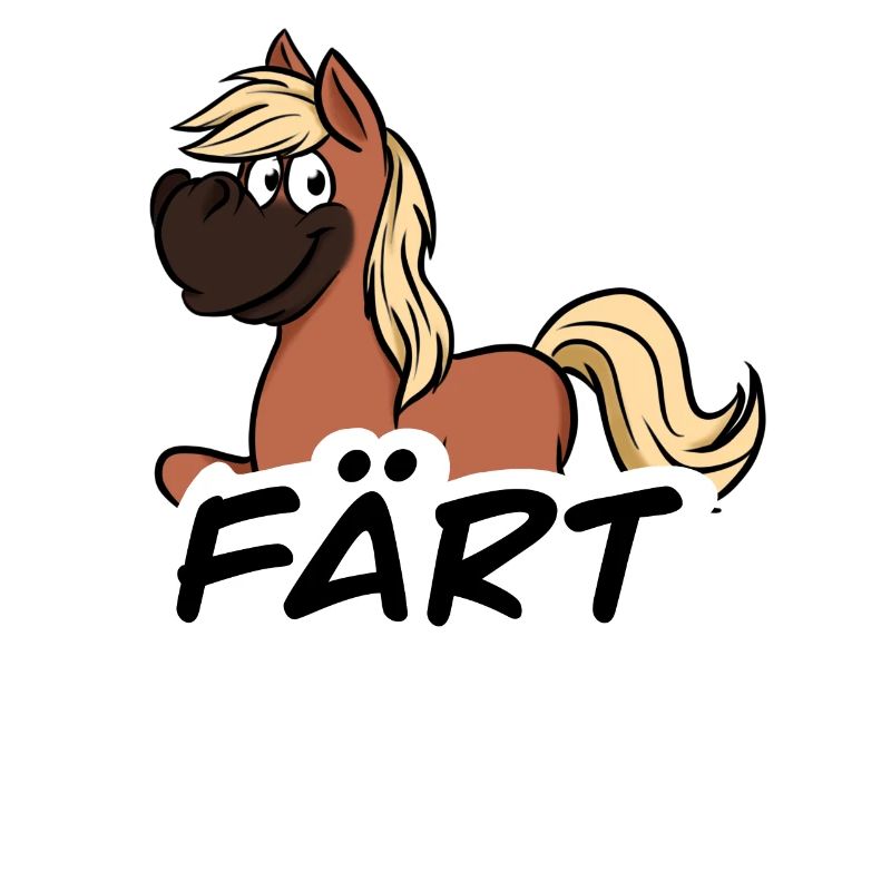 Pferd Färt Spruch lustig Witz Comic Tier