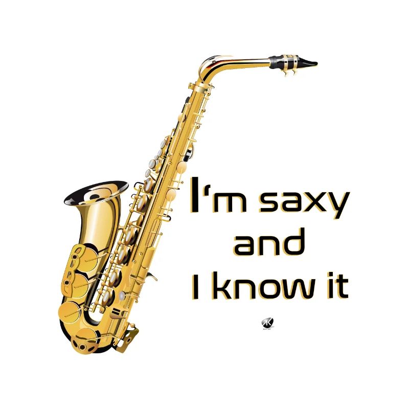 Saxophones image avec inscription
